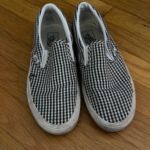 Gingham Slip On Vans